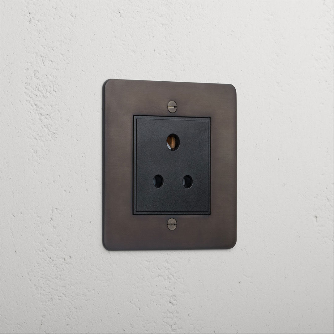 Bronze Interior Aerial Socket Black