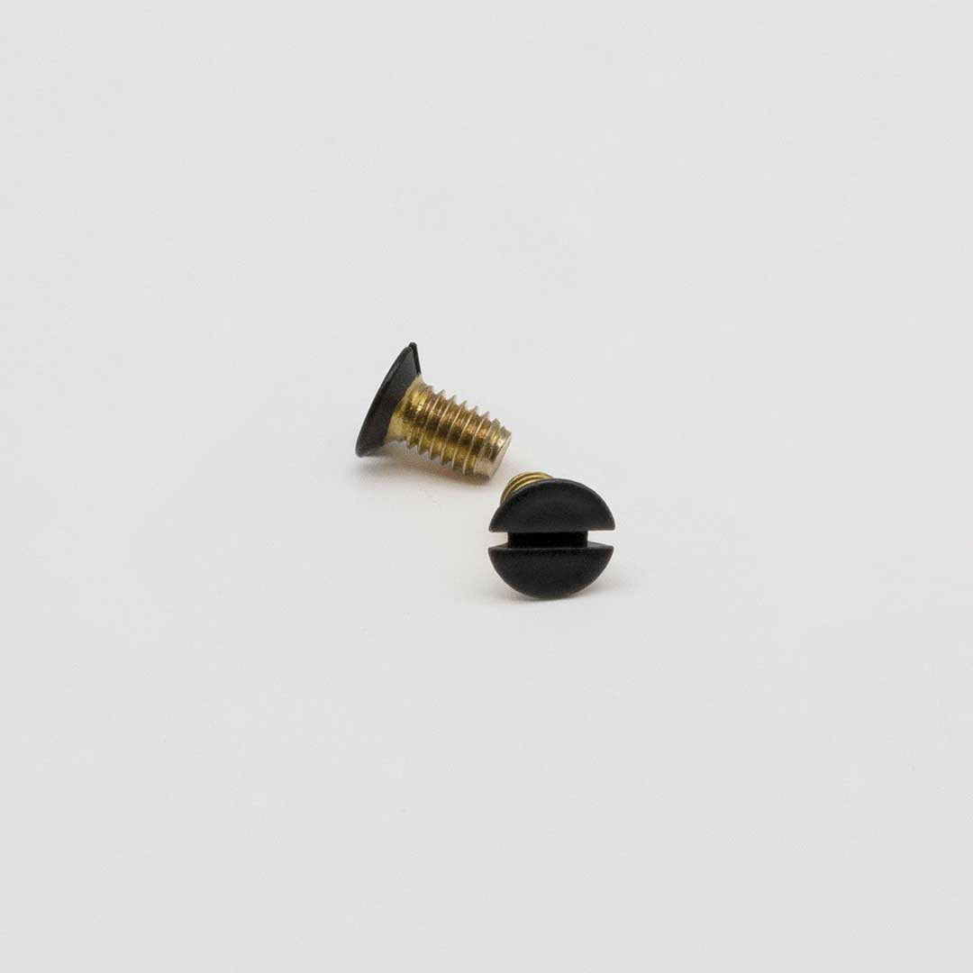 Brass Mounting Screws - Black 