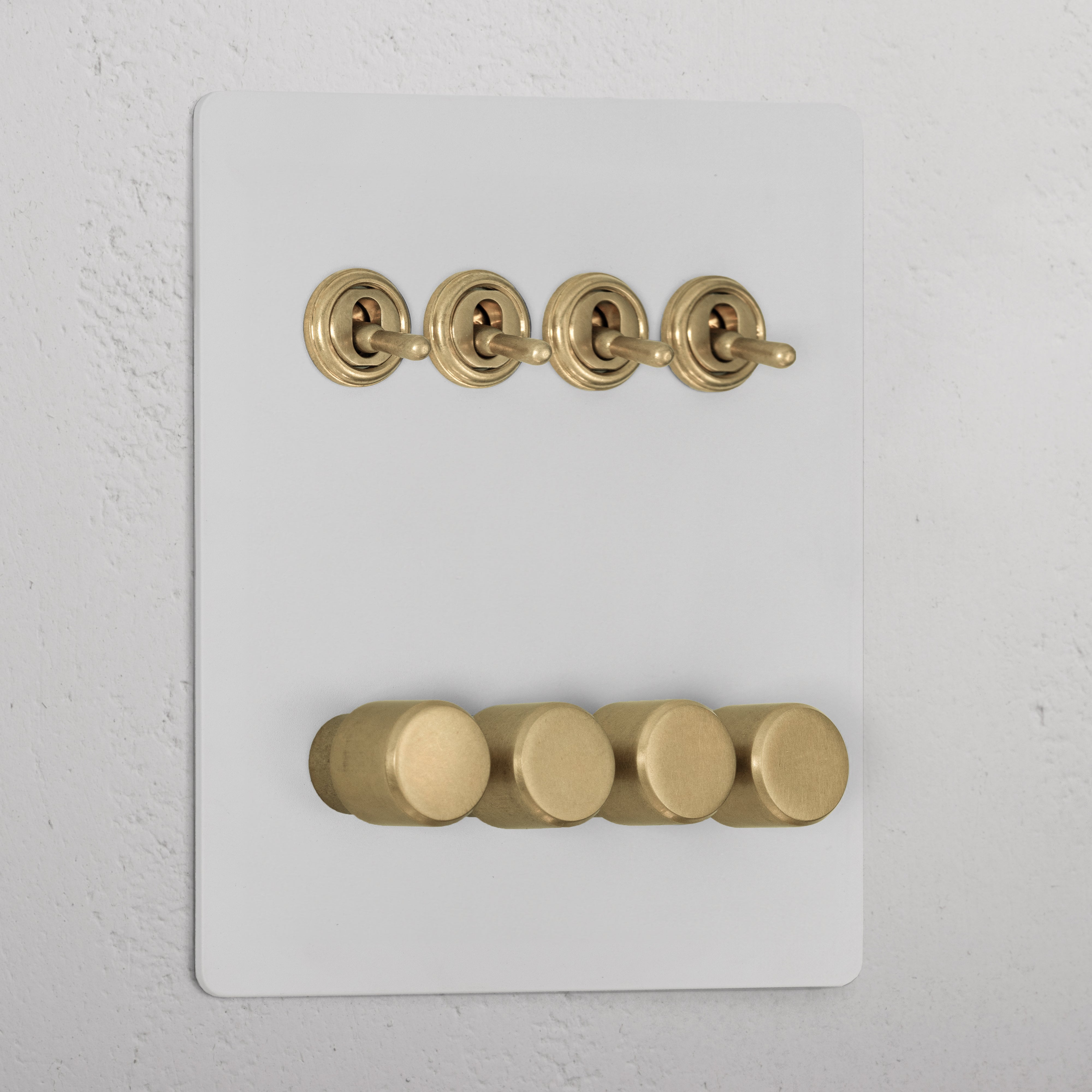 8G Mixed Switch 4T4D _ Paintable Antique Brass