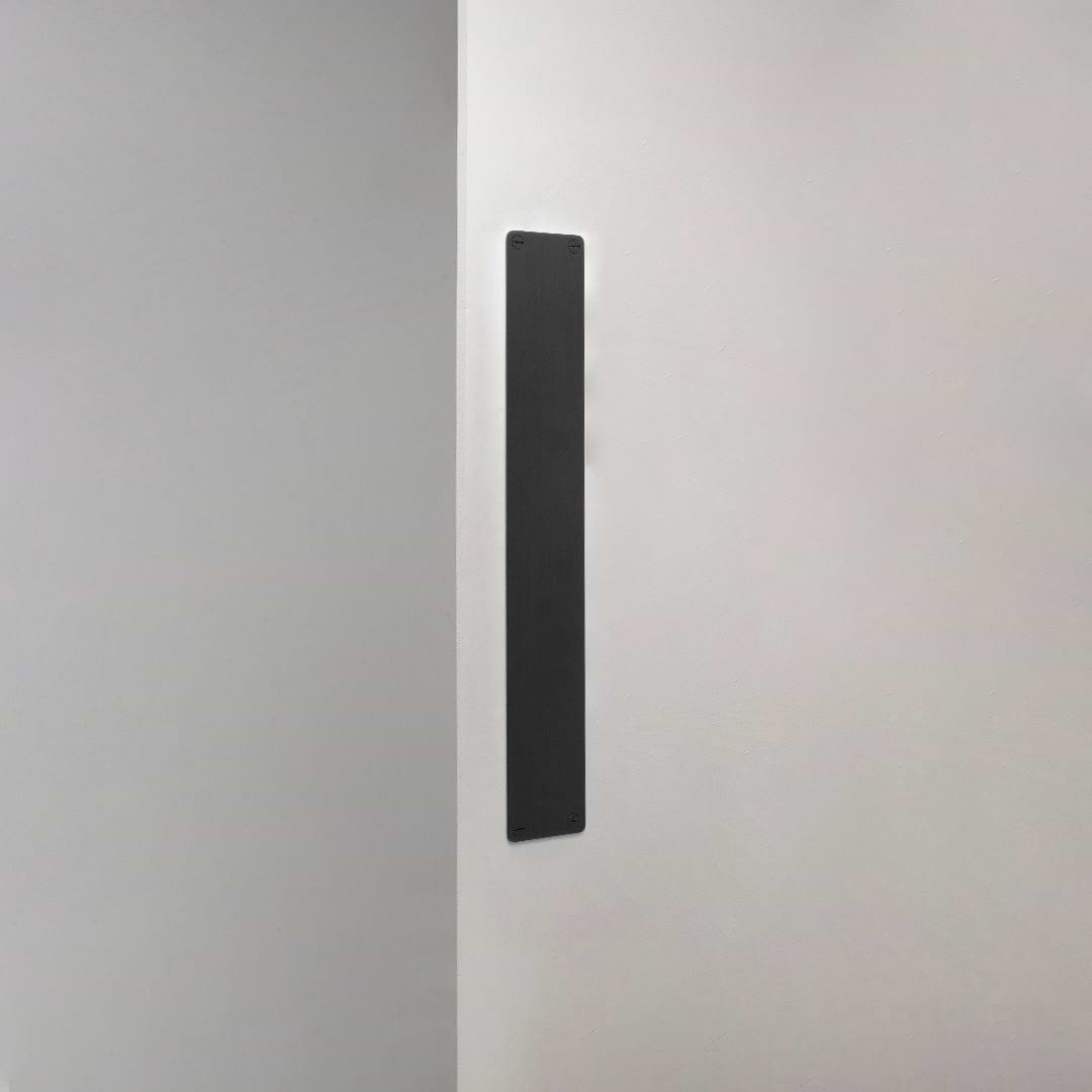 Corston Push Plate In Bronze White Background