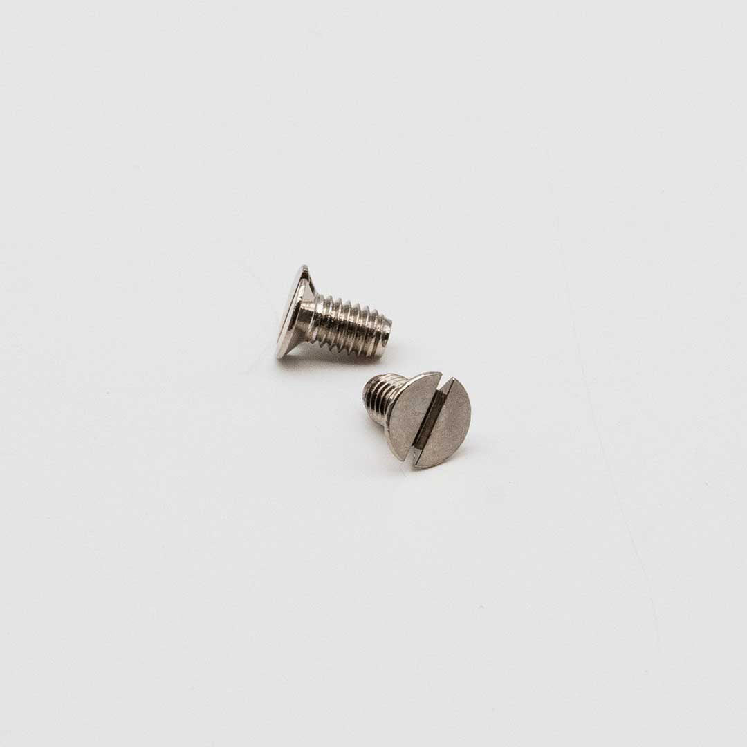 Brass Mounting Screws - Polished Nickel 