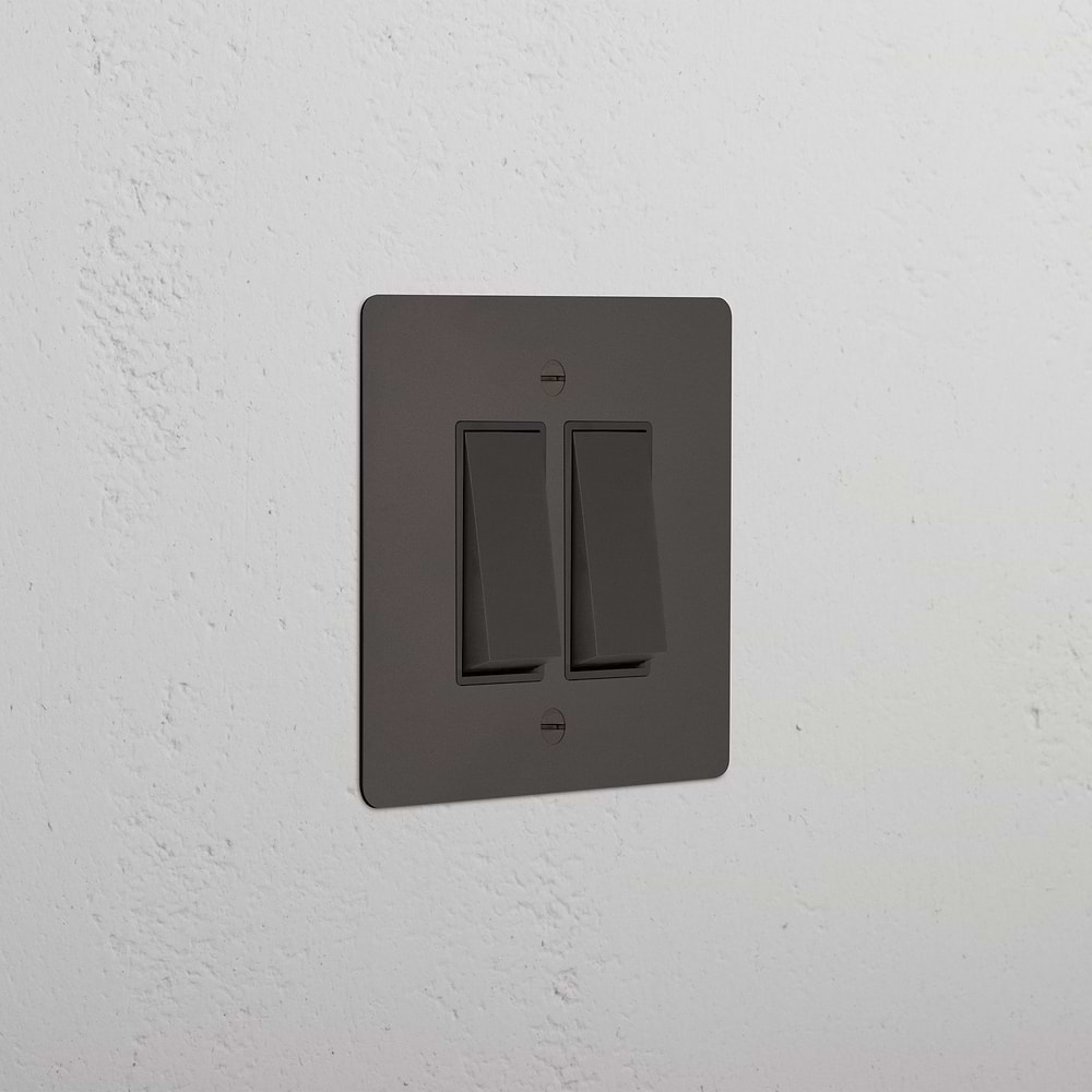 2G Two Way Rocker Switch Bronze Black | Switches & Dimmers