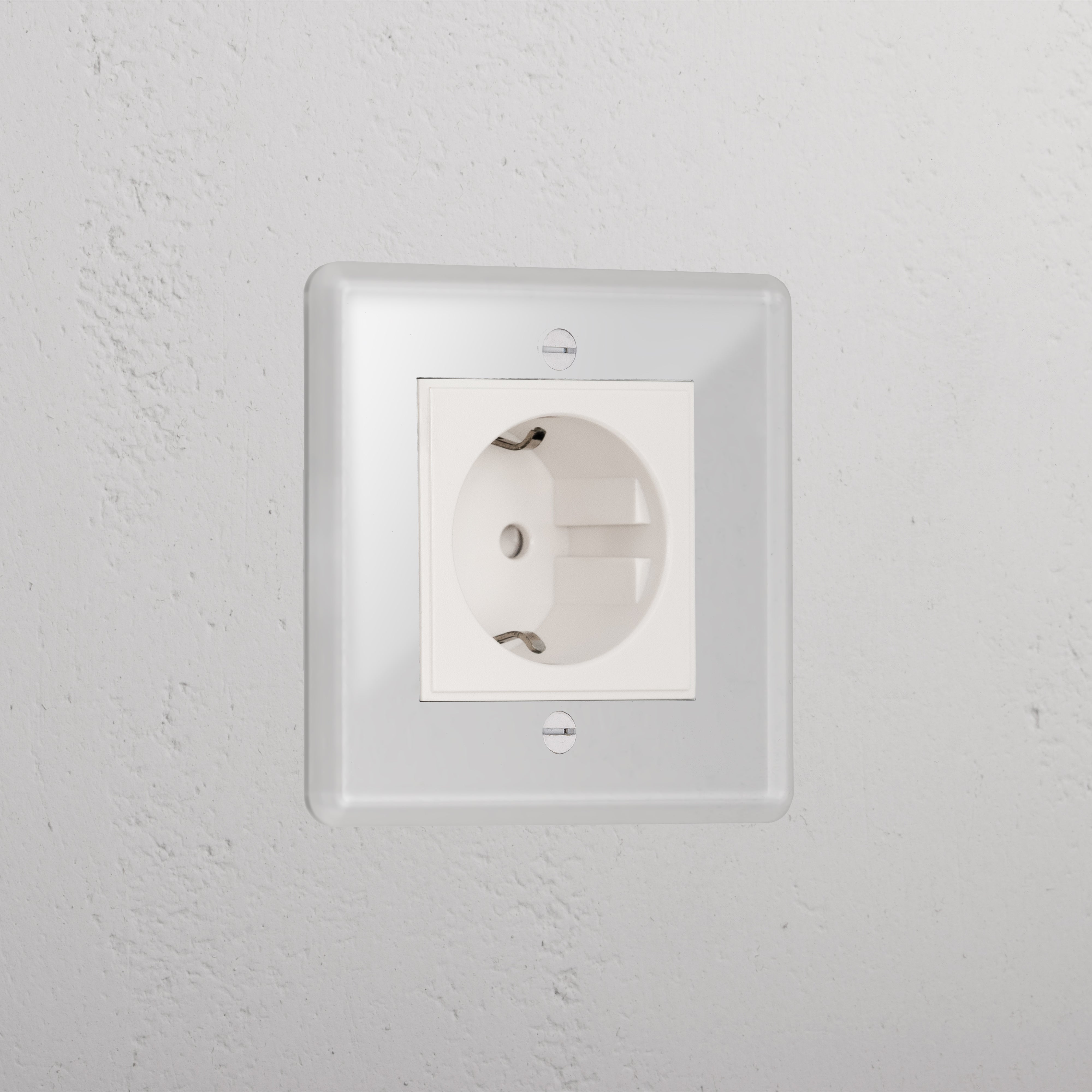 Clear Shuko Interior Socket White