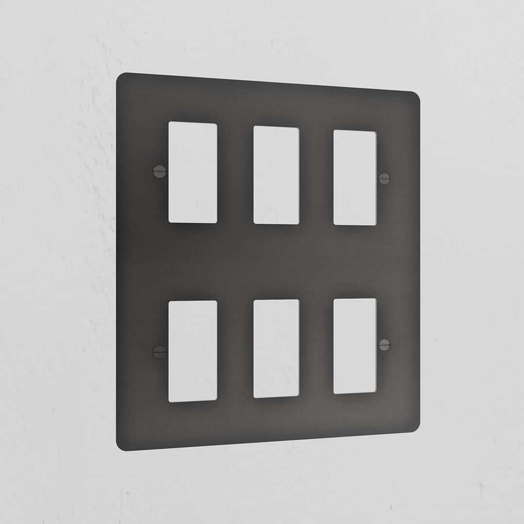 6G Rocker Switch Plate - Bronze