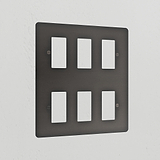 6G Rocker Switch Plate - Bronze