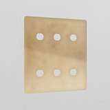 6G Switch Plate - Antique Brass
