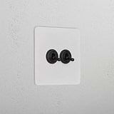 2G Two Way Toggle Switch _ Paintable Bronze