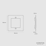 Single Brush Plate - Clear Black