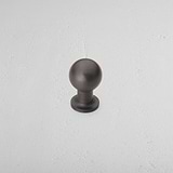 Bronze Bayswater Furniture Knob In White Background