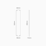 Harper Push Plate 400mm - Polished Nickel