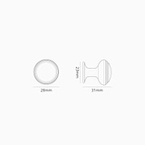 Barlow Furniture Knob - Polished Nickel