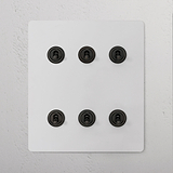 6G Two Way Toggle Switch in paintable bronze; part of 6G Switches & Dimmers; customizable for your decor.
