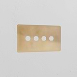 4G Switch Plate - Antique Brass