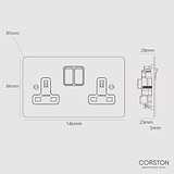 5A Light Socket - Paintable White