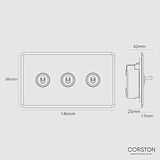 3G Two Way Toggle Switch - Clear Bronze