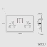 Double Socket UK - Clear White