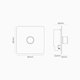1G Two Way Dimmer Switch - Paintable Bronze
