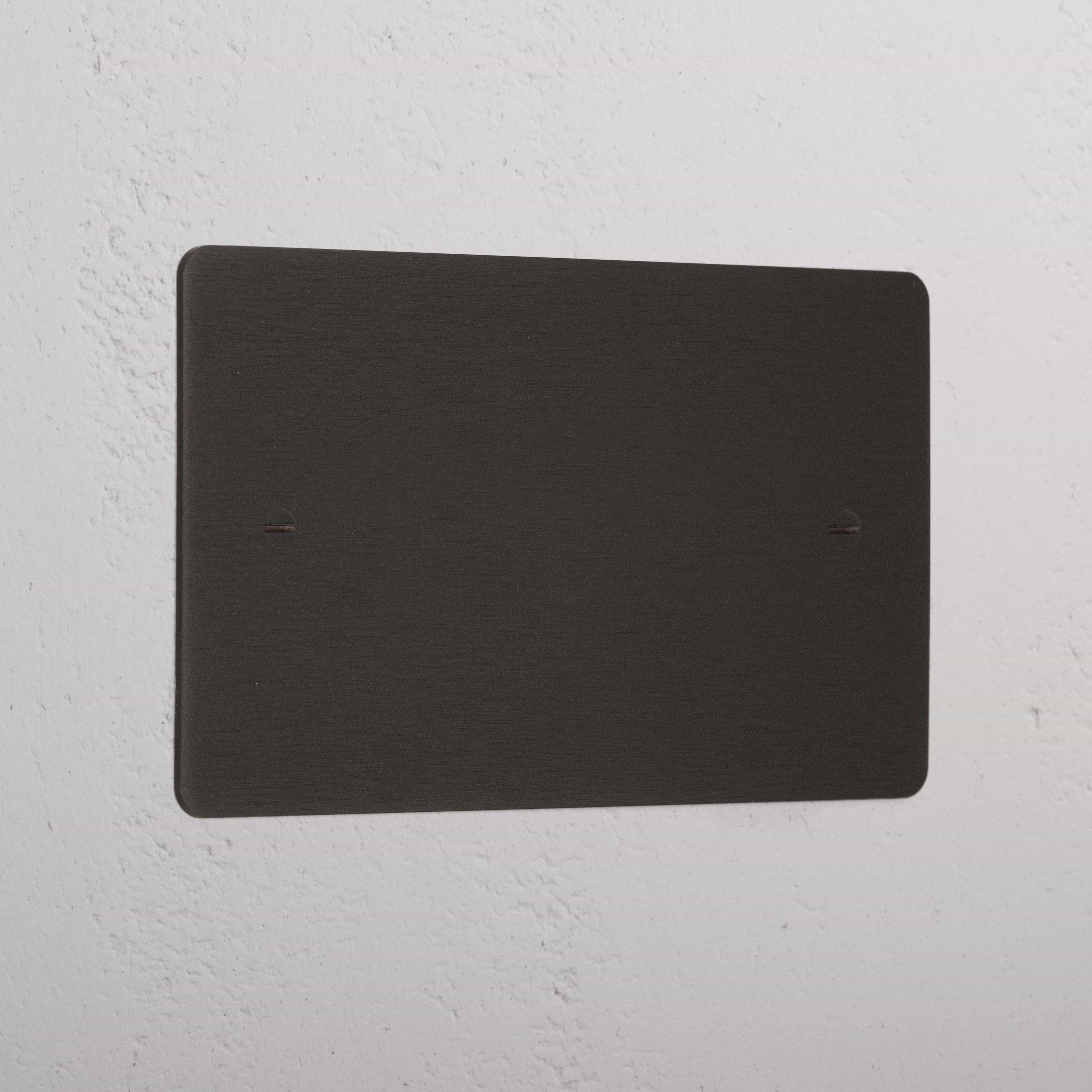 Bronze Blank Plate On White Background