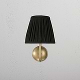 Medium Malvern Wall light in Deep Green front facing