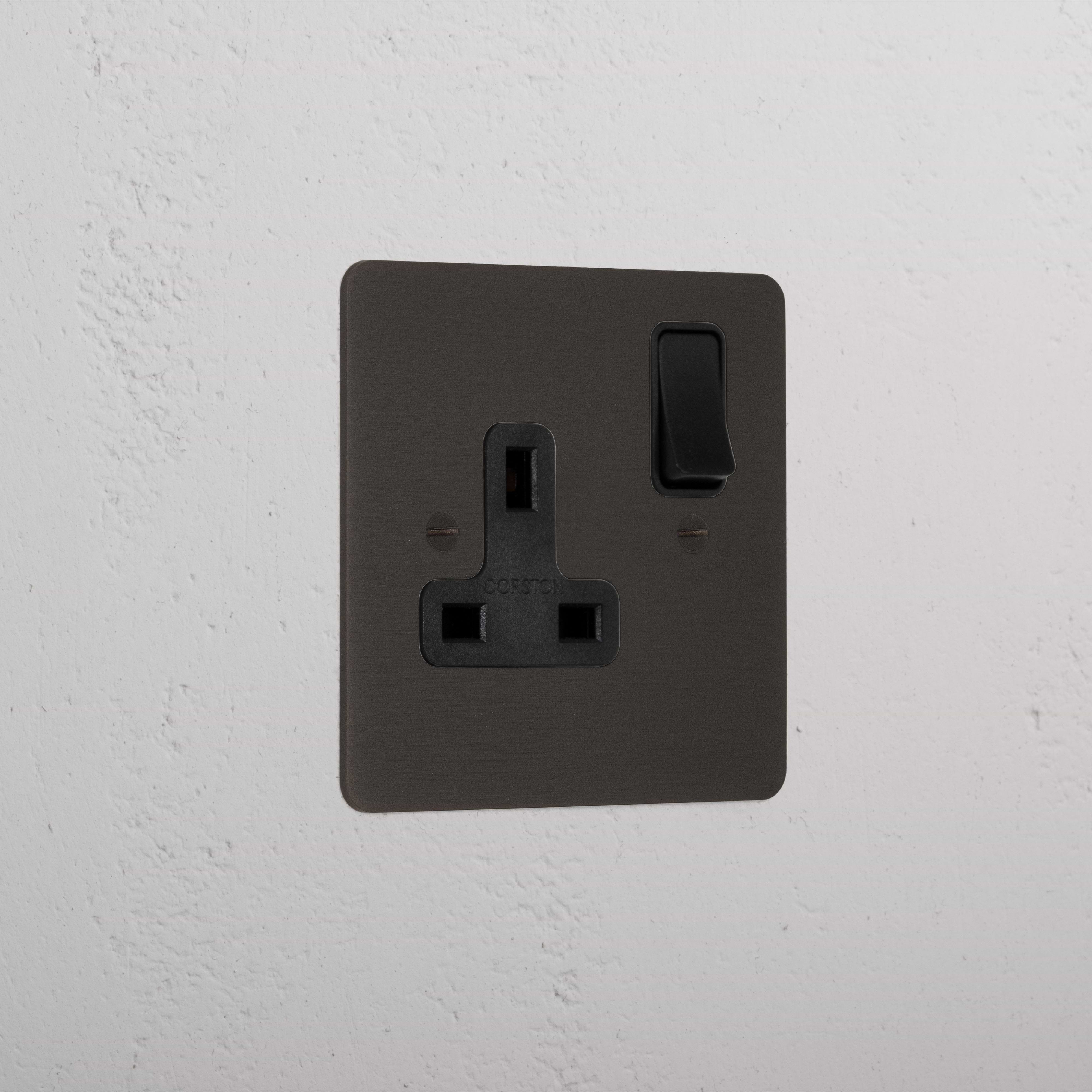 Bronze Modern Single Socket Black