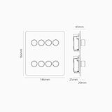 8G Dimmer Switch - Paintable Bronze