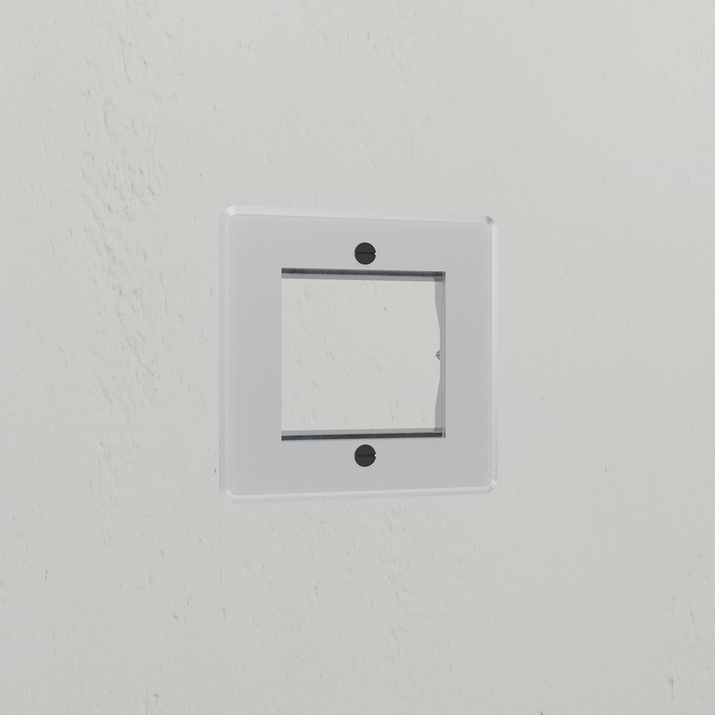 1G 50mm Module Plate - Clear Black