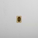 Regent Recessed Edge Pull - Antique Brass
