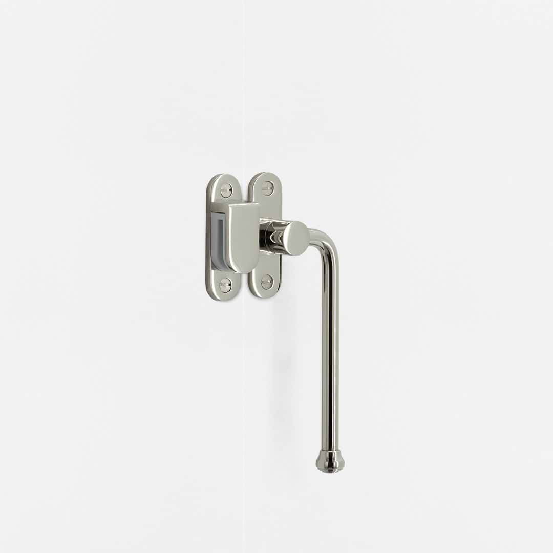 Southbank Casement Window Handle With Hook Right – Polished Nickel  