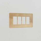 4G Rocker Switch Plate - Antique Brass