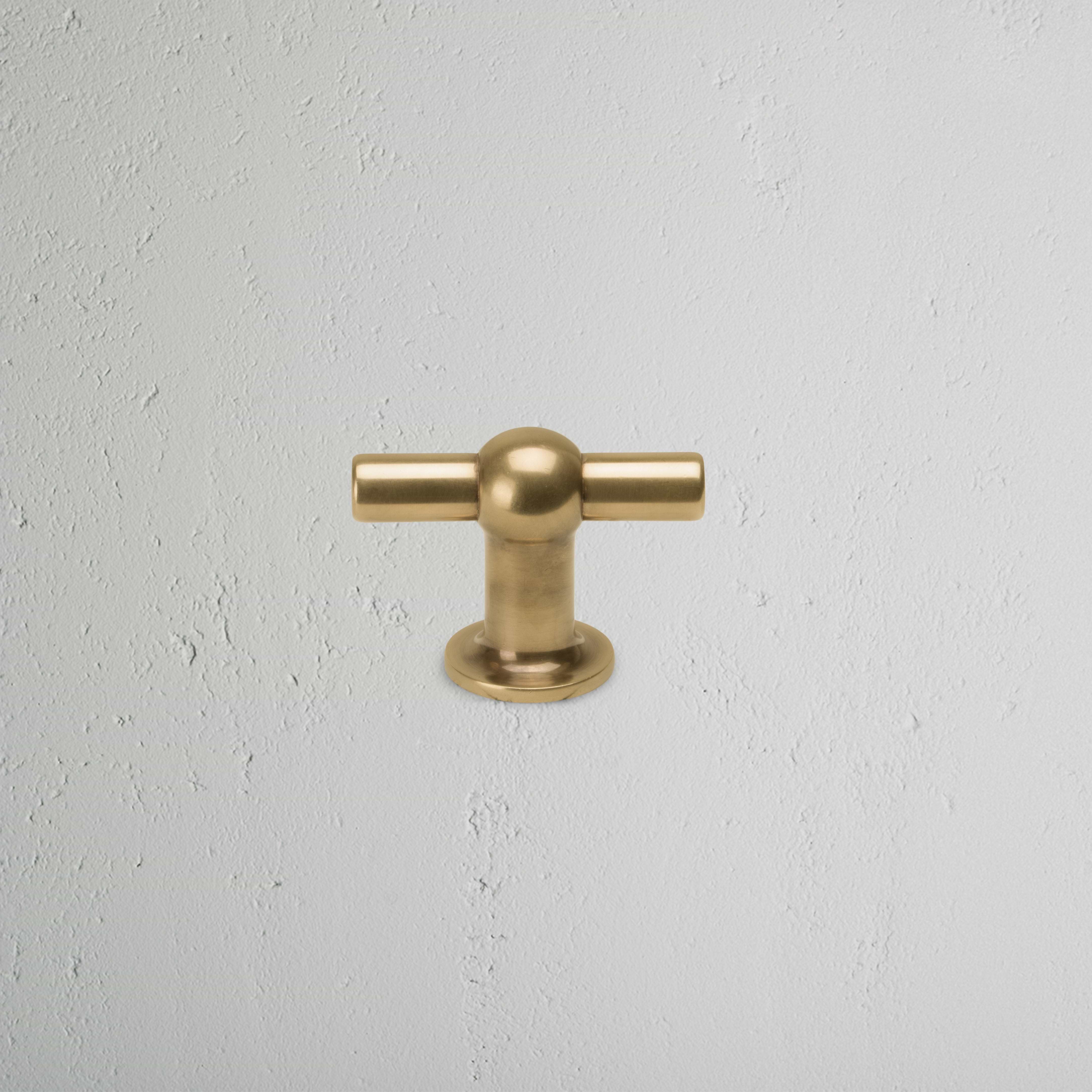 ELC-09 Antique Brass Door Handle Set