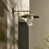 Kensington Wall Light Fluted Glass – Antique Brass