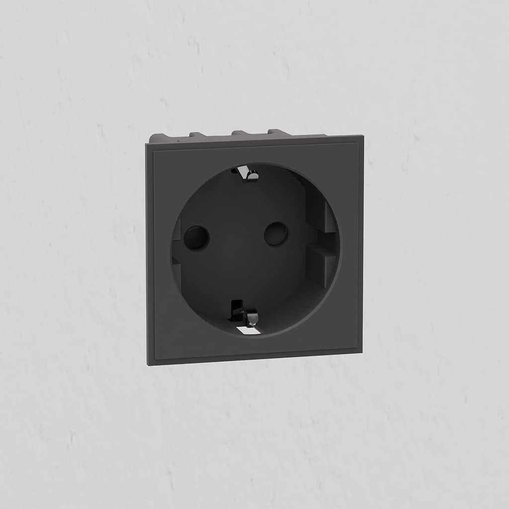 Schuko Module - Black