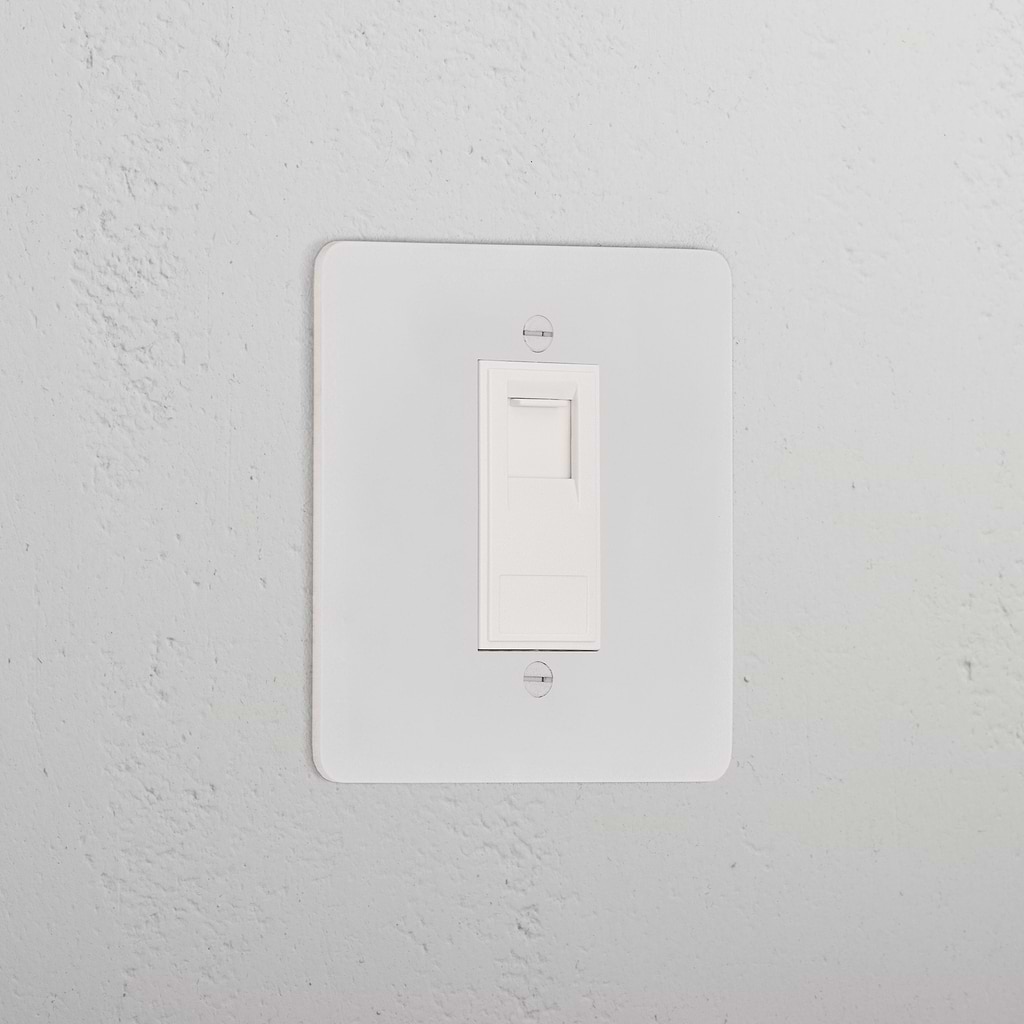 CAT6 Socket _ Paintable White
