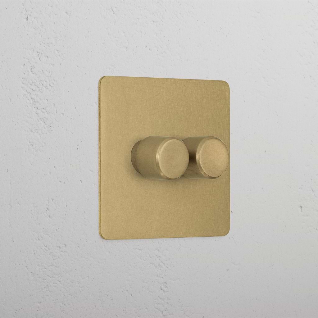 Antique Brass Vintage 2 Gang Dimmer 2 Way Switch Corston antique-brass-vintage-2-gang-dimmer-2-way-switch-corston