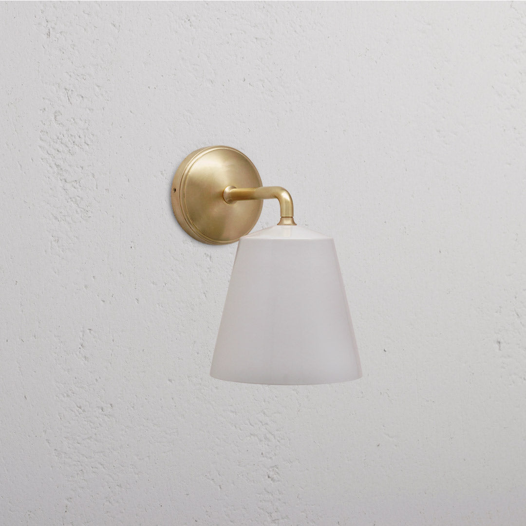 Richmond Medium Wall Light Fine Porcelain - Antique Brass