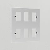 6G Rocker Switch Plate - Clear Black