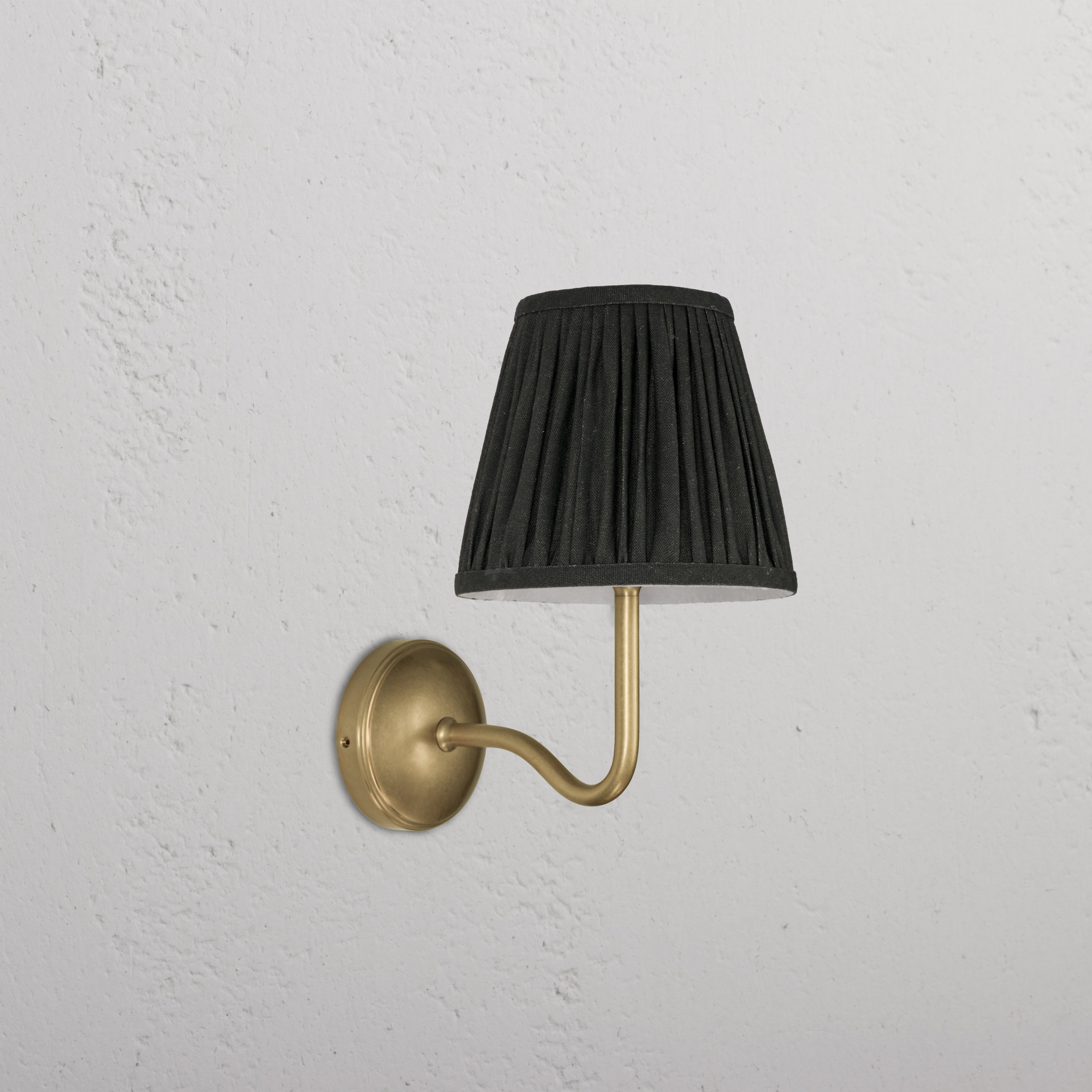 Malvern Medium Wall Light Deep Green - Antique Brass