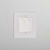 2x CAT6 Socket _ Paintable White