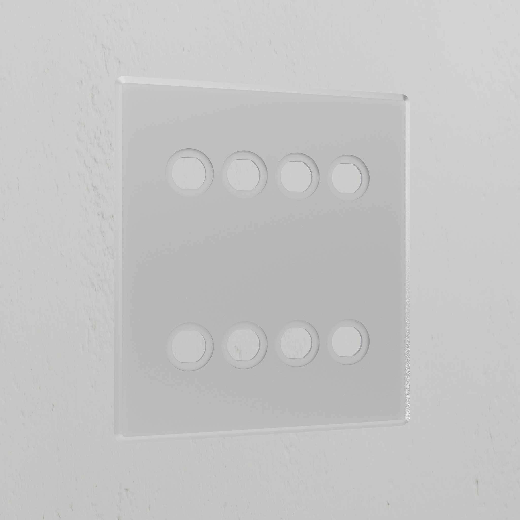 8G Switch Plate - Clear