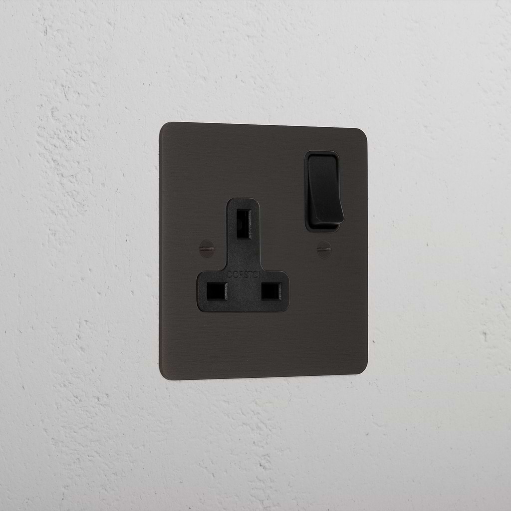 Bronze Modern Single Socket Black