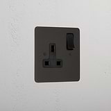 Bronze Modern Single Socket Black