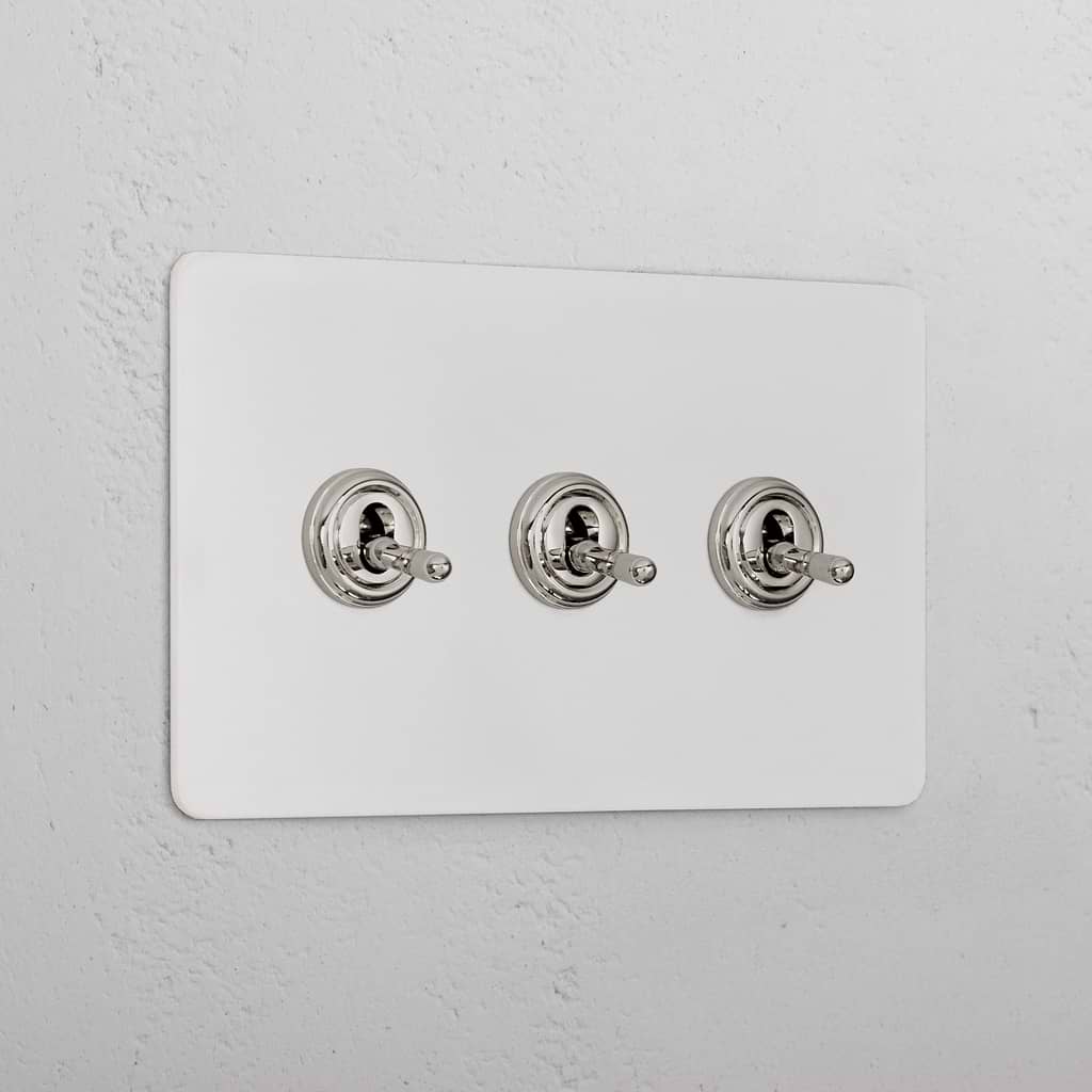 3G Two Way Toggle Switch _ Paintable Polished Nickel