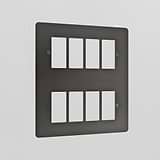 8G Rocker Switch Plate - Bronze
