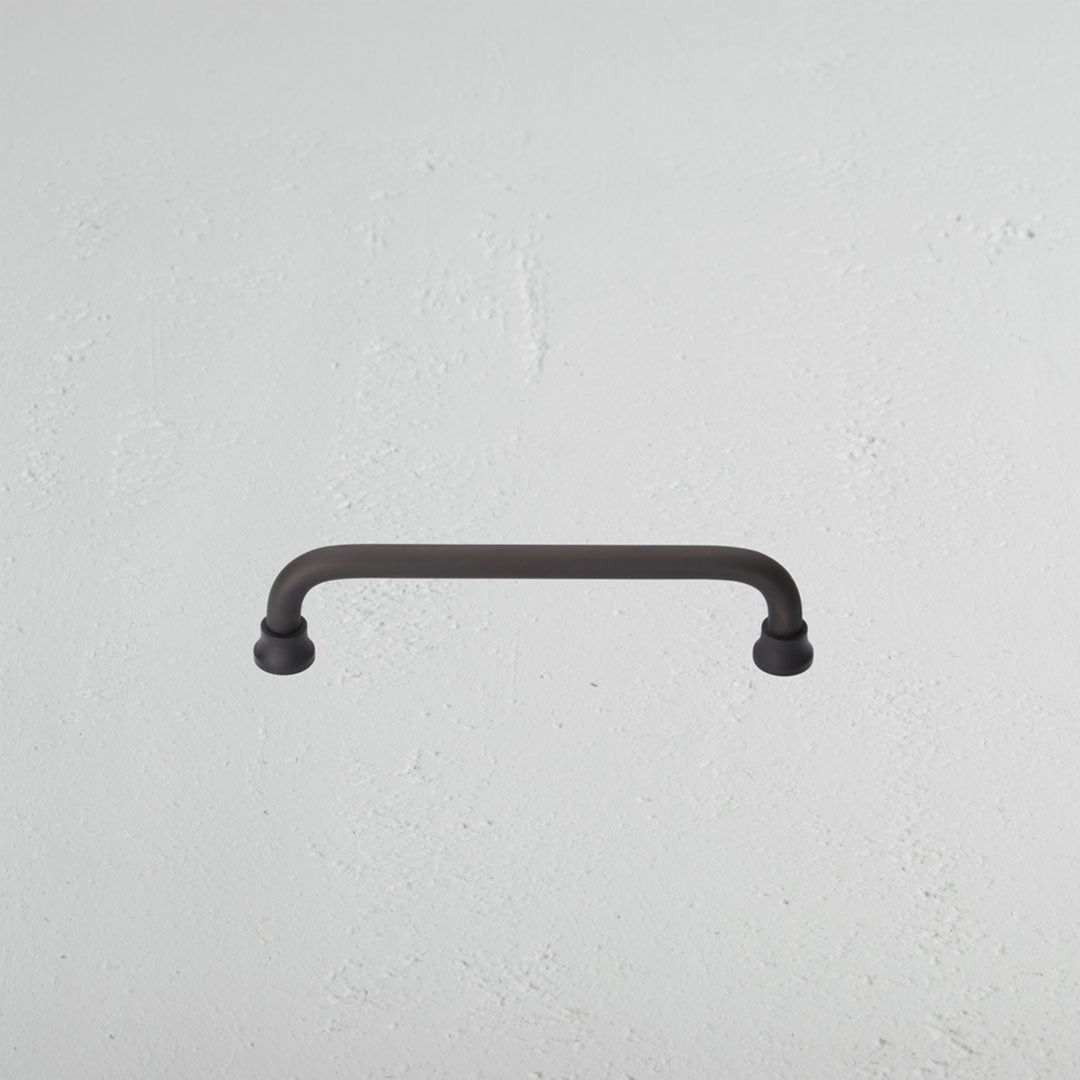 Bronze Sycamore Furniture Handle In White Background