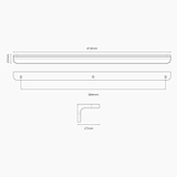 Oxford Furniture Handle 384mm - Polished Nickel
