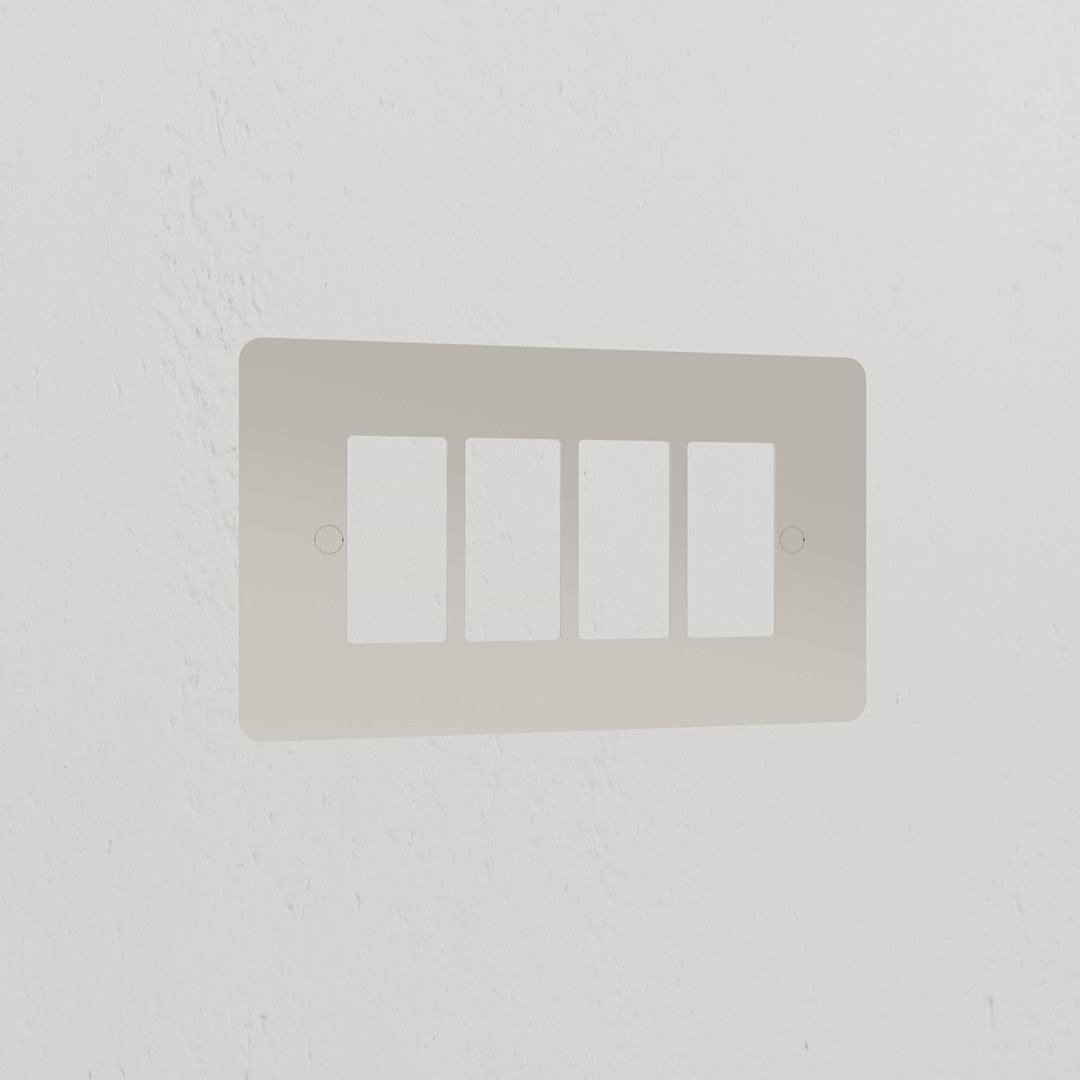 4G Rocker Switch Plate - Polished Nickel