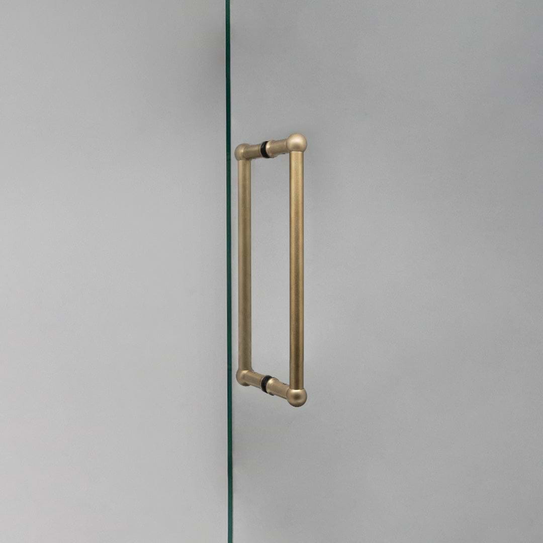 Harper Double Pull Handle 320mm - Antique Brass