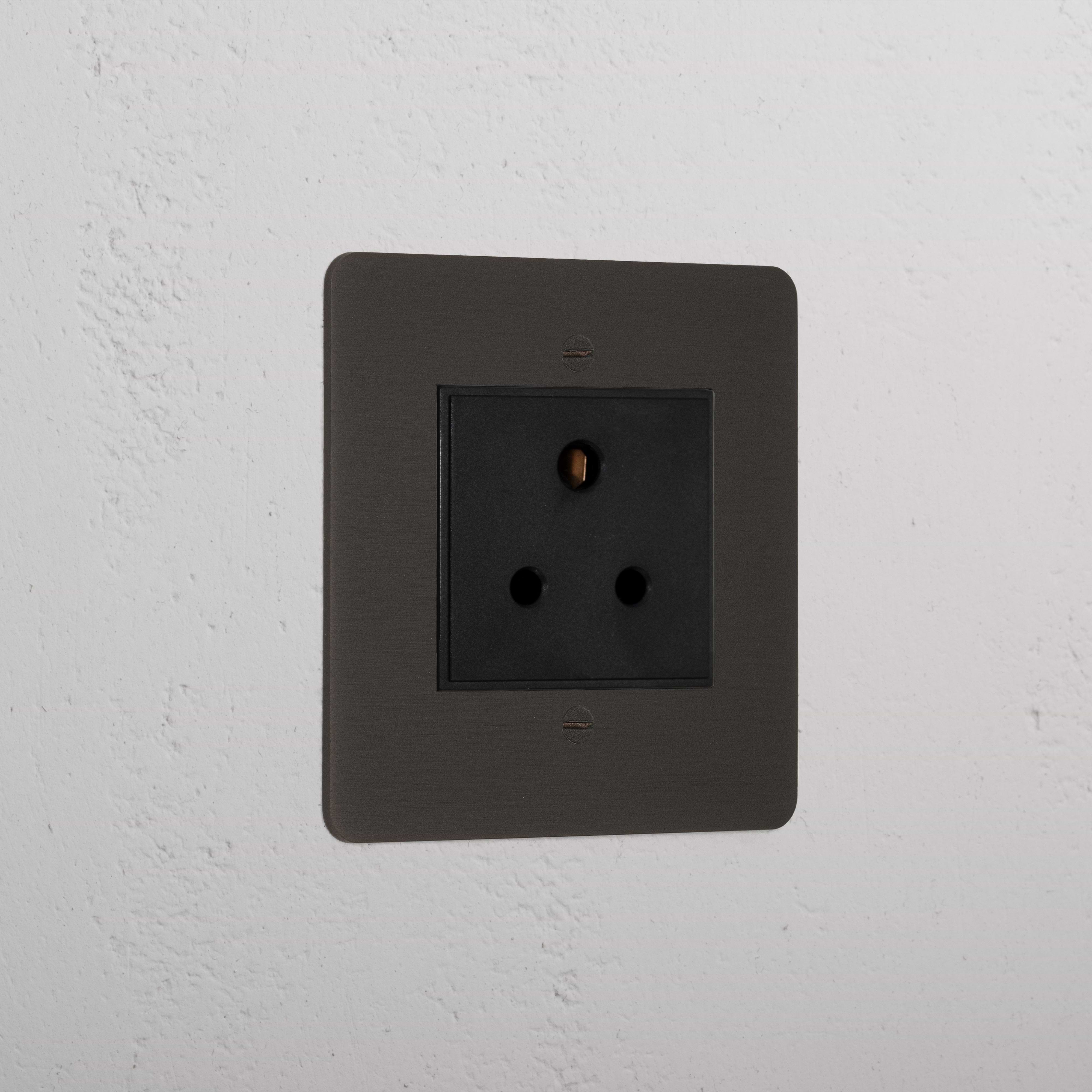 Bronze Interior Aerial Socket Black