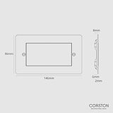 Double Module Brush Plate - Paintable White