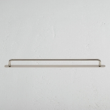 Polished Nickel Kilburn Furniture Handle On White Background
